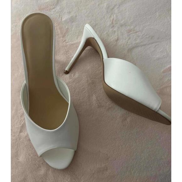 Shoes - White heels